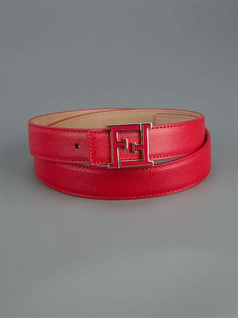 red fendi belt with double f on belt buckle|Fendi belt black friday.